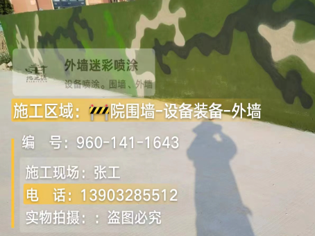 津南 迷彩漆喷涂价格（按平方米计费）